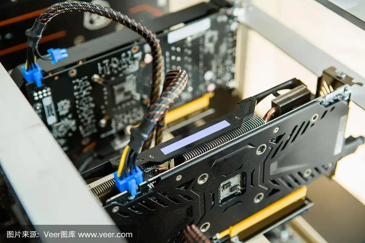 A sleek mining machine in action, showcasing efficient hardware setup for cryptocurrency operations