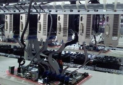 High-performance Bitcoin ASIC mining rigs in a Dubai mining farm