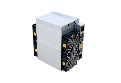 Close-up of a high-performance Bitcoin mining rig with multiple GPUs